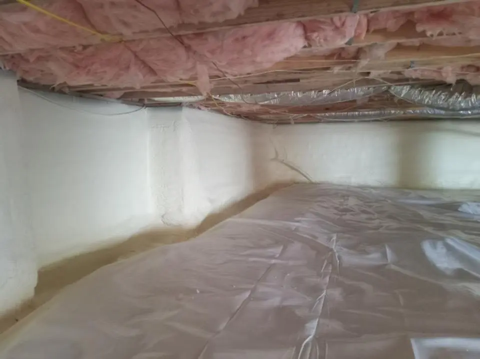 Crawl space encapsulation with closed-cell spray foam for Roof Maintenance in Winthrop