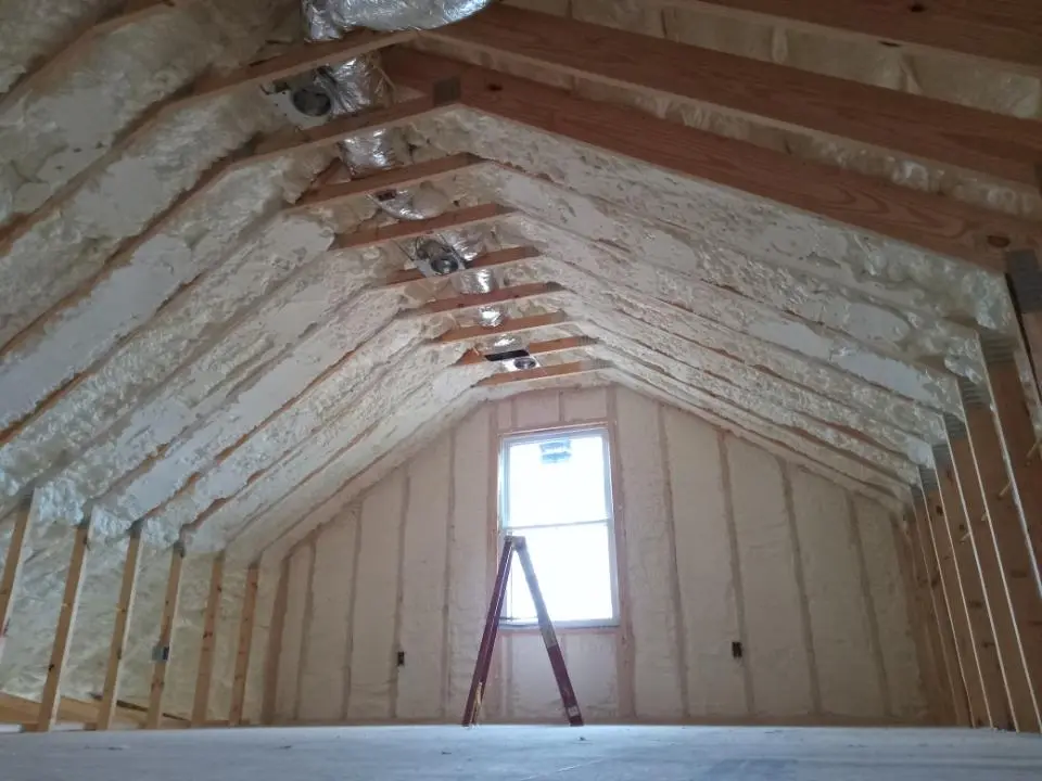 Spray foam roofing application for Crawl Space Insulation project in Winthrop